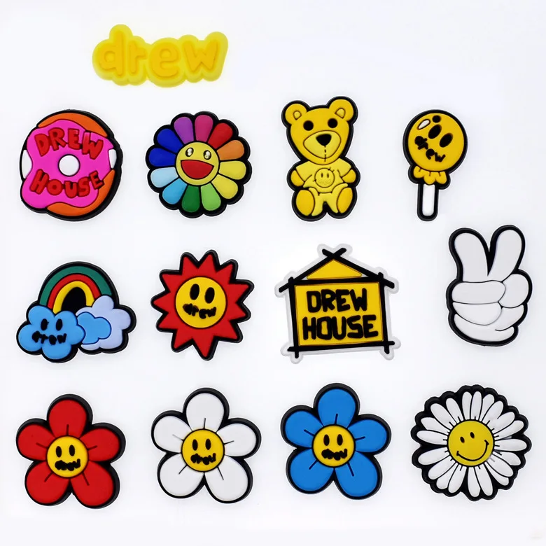 

Wholesale custom designer PVC shoe accessories children's clog shoes charm, As picture/custom