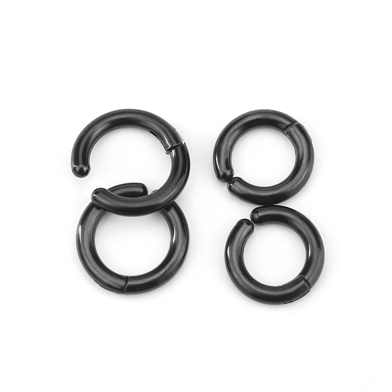 

2021 jewelry trends ear clip circle earrings gold plated stainless steel jewelry men clip on earrings women wholesale Hip hop