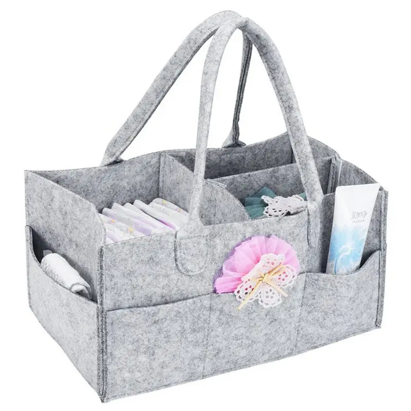 

felt hanging diaper tote bag felt baby caddy, Customized colors