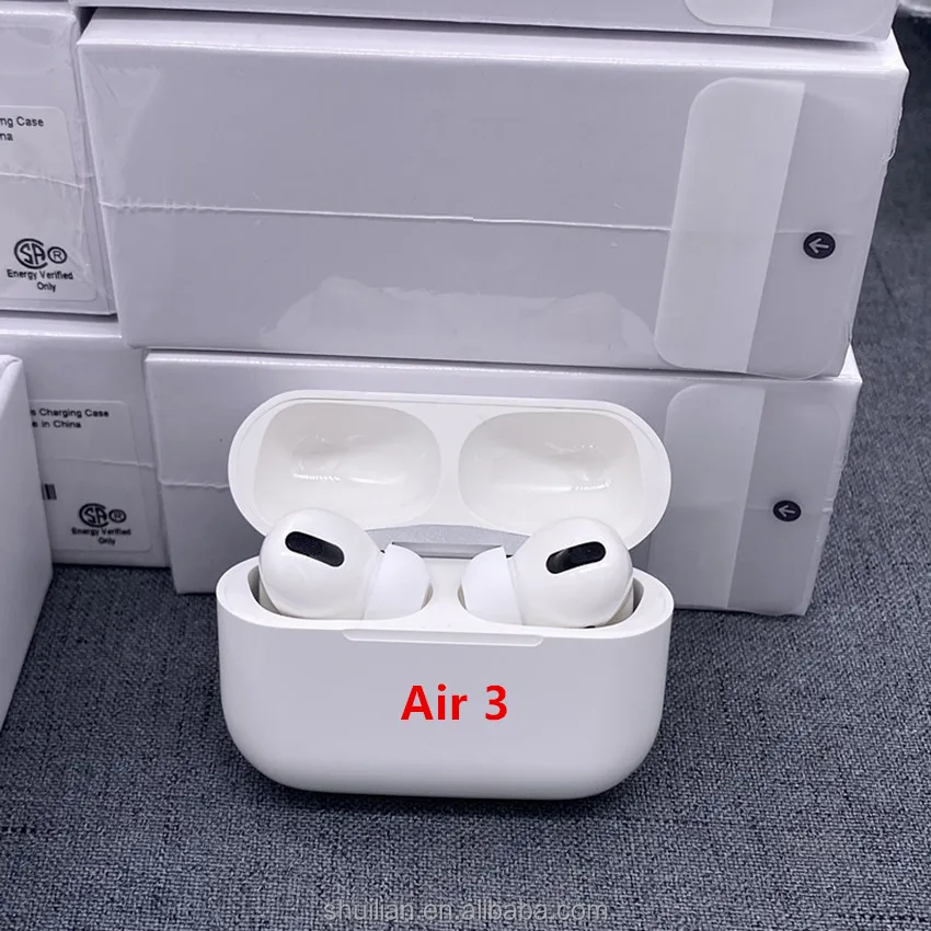 

Air 3 Pro Gen 3 Pros In-ear Earbuds TWS Wireless Earphones airpro pods Headphones with Original Logo And valid serial number, White