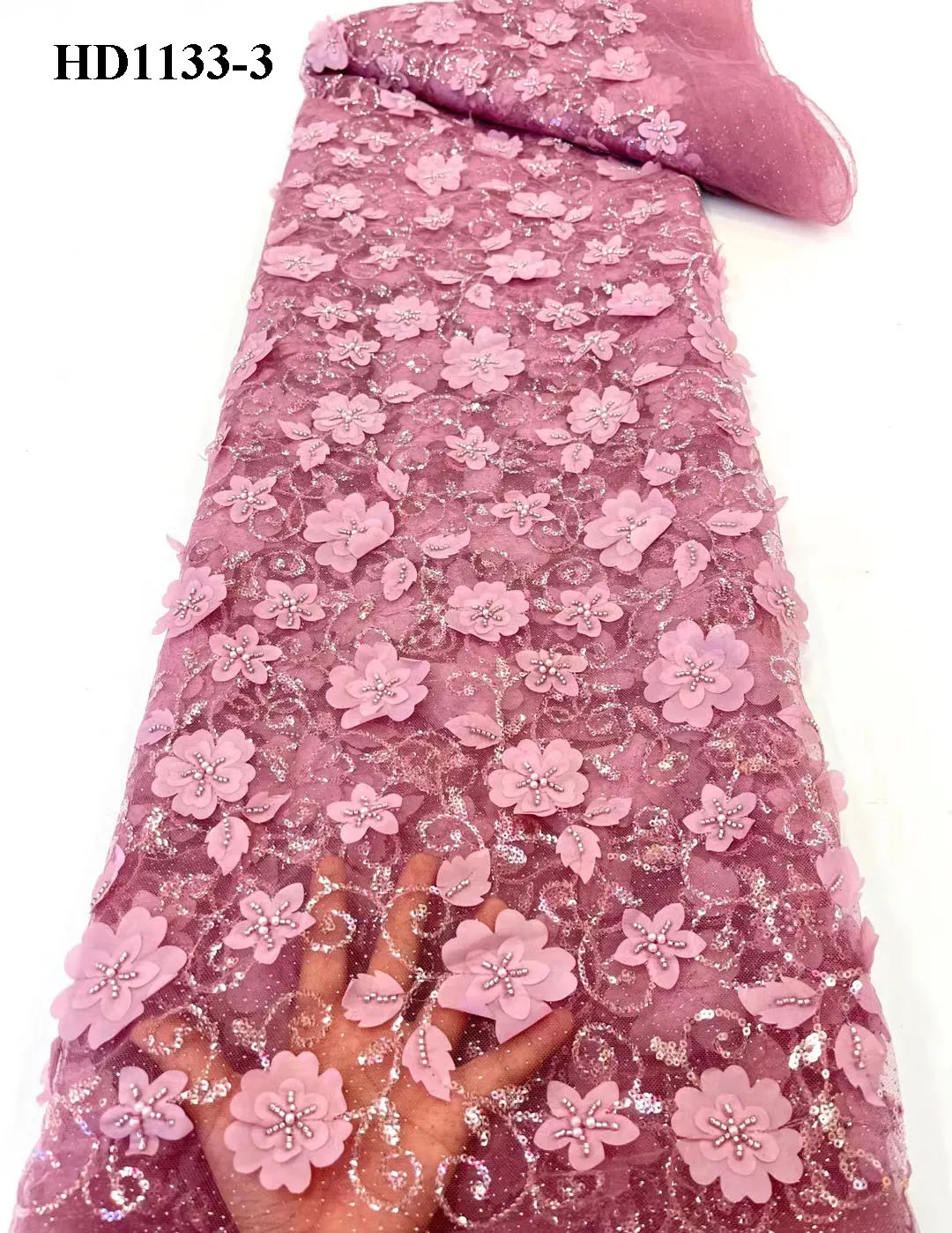 

Summer Swiss 3D Flower Colorful Mesh Lace High Quality Material Embroidery French Luxury Wedding Party Dress Fashion Design Lace