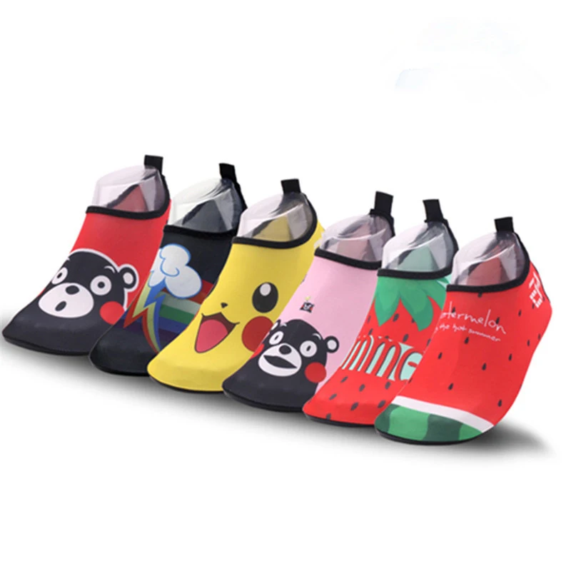 

Super light printed Quick-Dry Aqua Yoga Socks beach surfing Barefoot skinny soft water shoes for women men kids, As pictures