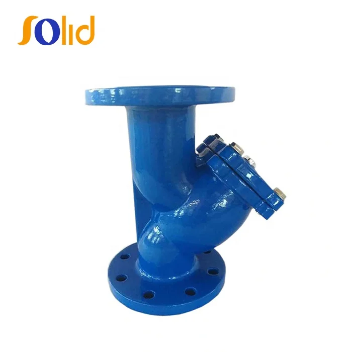 DIN Ductile Iron Cast Iron Flanged Water Filter Y Type Strainer