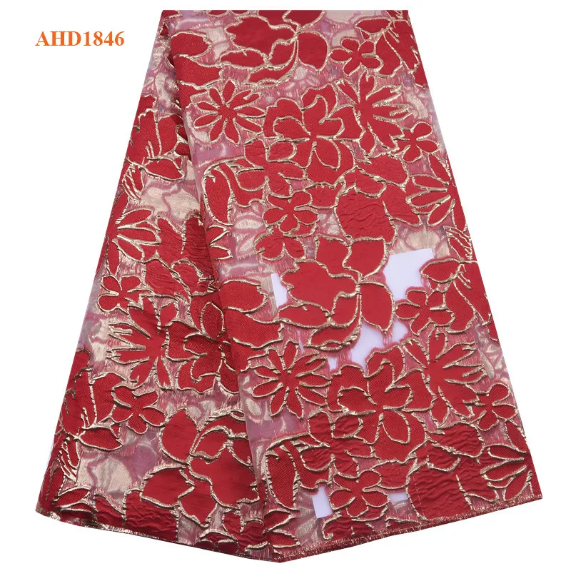 
African Lace Fabrics Latest Gilding Lace Fabric High Quality Gold Embroidery French Tulle Lace Fabric For Wedding Y1846 