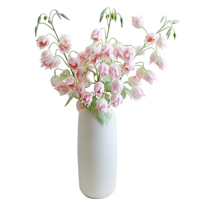 

RTS BUY NOW artificial flower Christmas home table decor spring artificial Windbell stem flowers, Green and other customized...