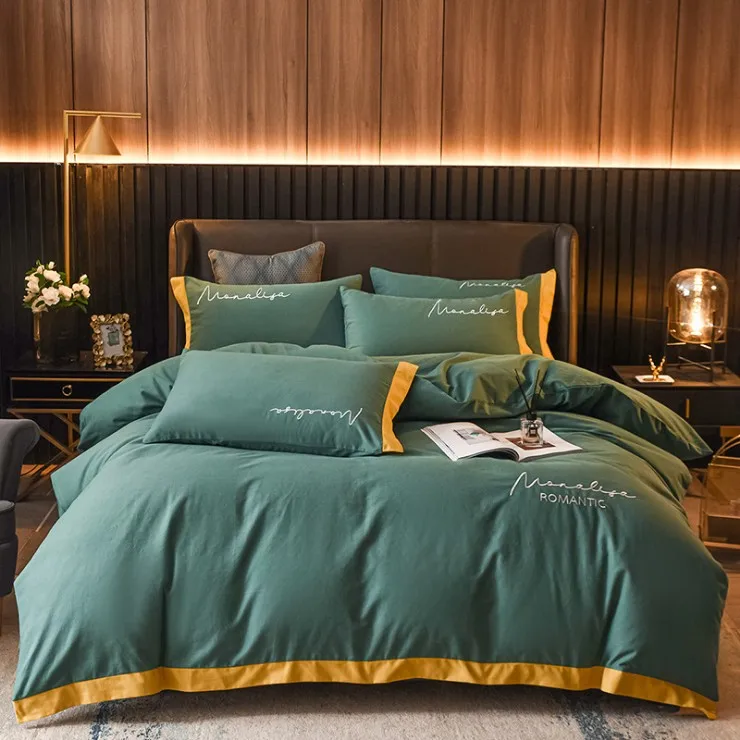 Simple And Luxury Style Bedding Set Wholesale New Arrival 60s Four
