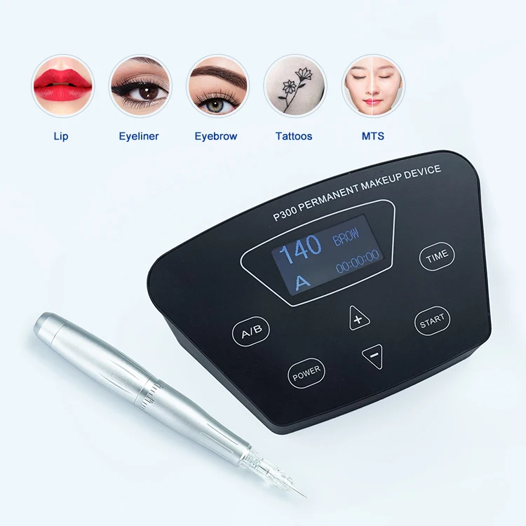 

Black Pearl P300 digital permanent makeup microblading PMU machine with disposable cartridge needles