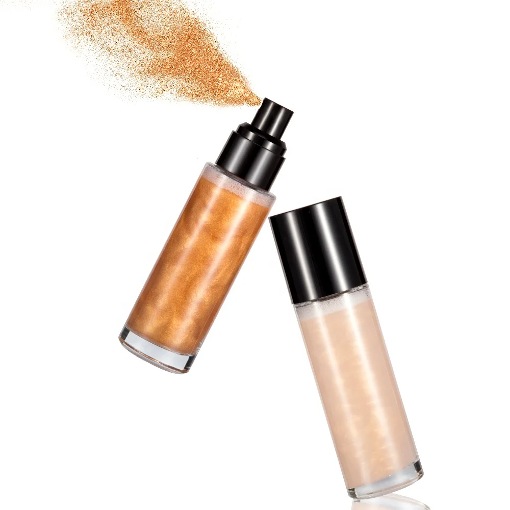 

Private Label Shimmer Liquid Spray Body Highlighter, 4 colors available
