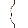 Archery wood fiberglass recurve hunting longbow Mongolian traditional bow for outdoor shooting practice