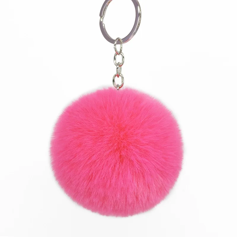 Fur Ball Puffball Designs Fluffy Cute Faux Fur Pom Pom Keychain Cute Accessories Fuzzy Ball Fur Key Chain