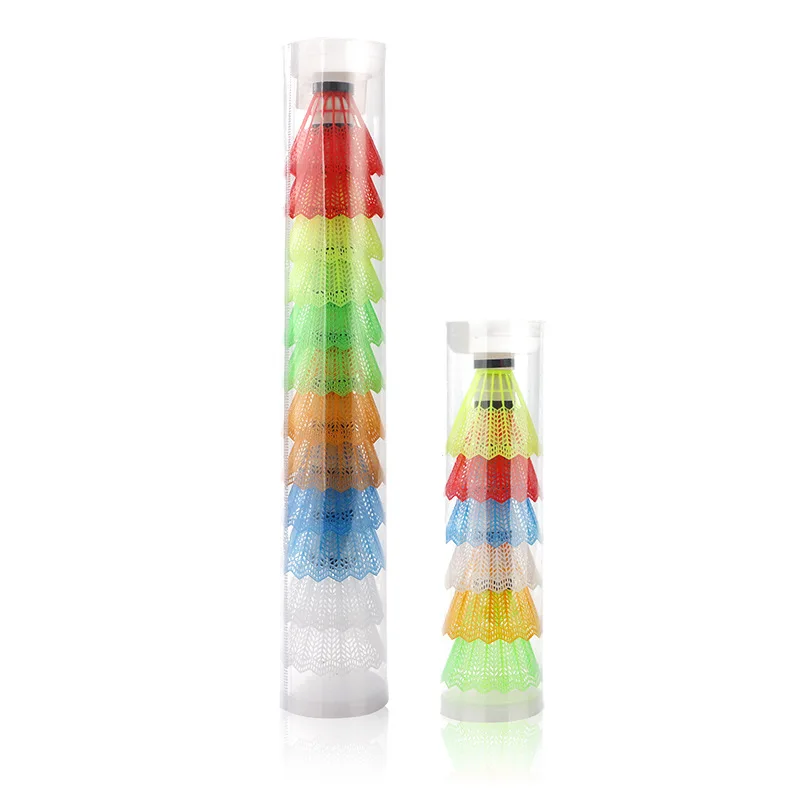 

Popular colored plastic ball nylon shuttlecock badminton for children