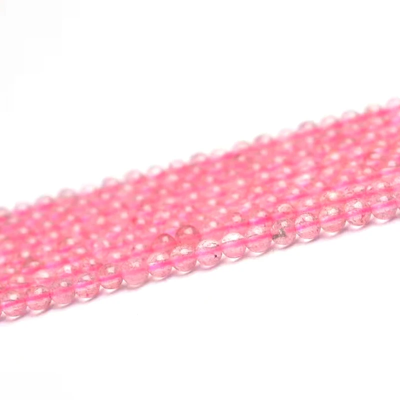 

Wholesale 2-4MM Natural Crystal Loose Beads Strawberry Quartz Beads DIY Accessories Bracelet