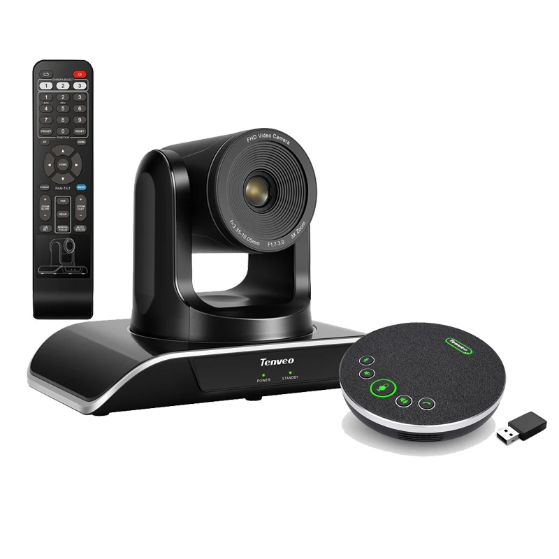 

video conference set PTZ optics 3x zoom conference PTZ 4K 1080P UHD camera with BT speakerphone meeting rooms solution