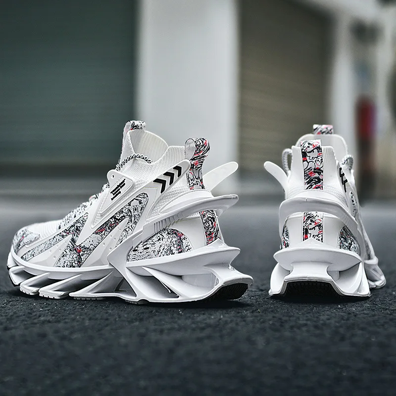 

2022 Men Sneakers Blade Running Basketball Shoes Men Footwear Trainer Fashion Male Casual White Shoes For Men