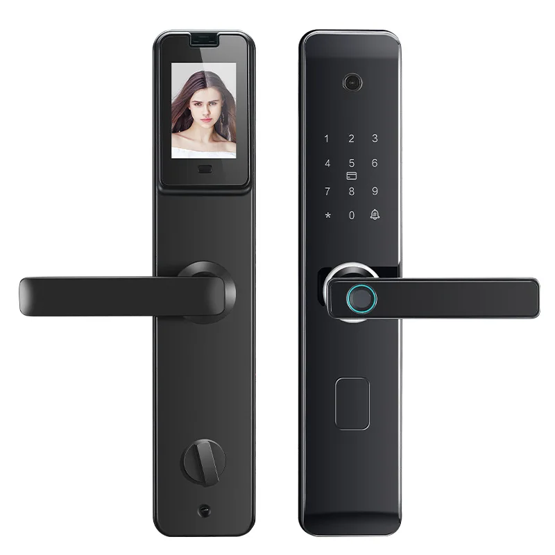 

New design Hotel Intelligent Fingerprint Door Lock With Camera Bedroom Electric Smart Door Lock
