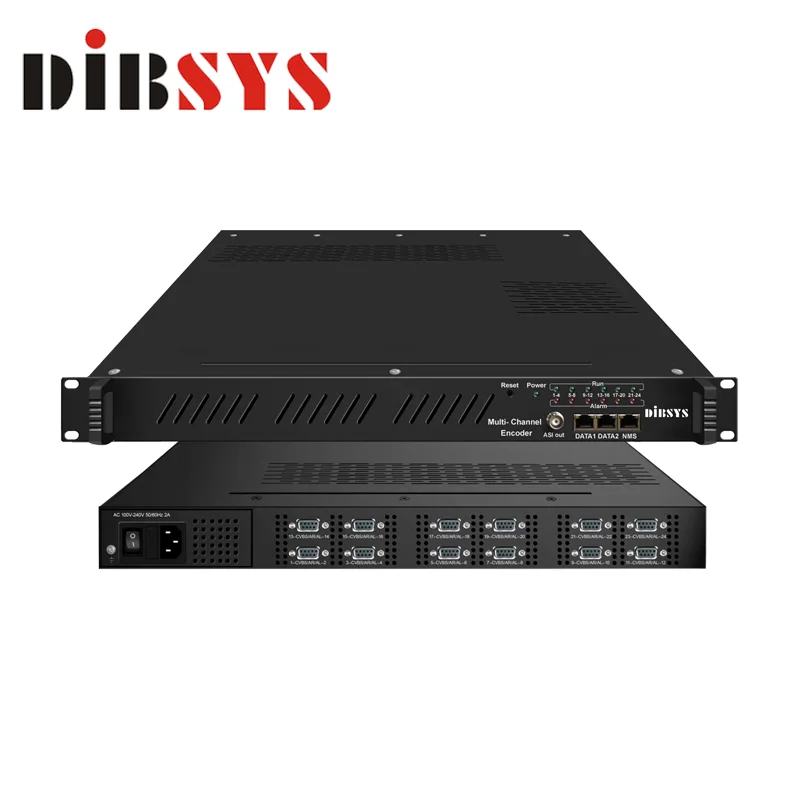 

Dibsys 8/12 cvbs mpeg-2 h.264 sd encoder low latency low bitrate for analog tv headend