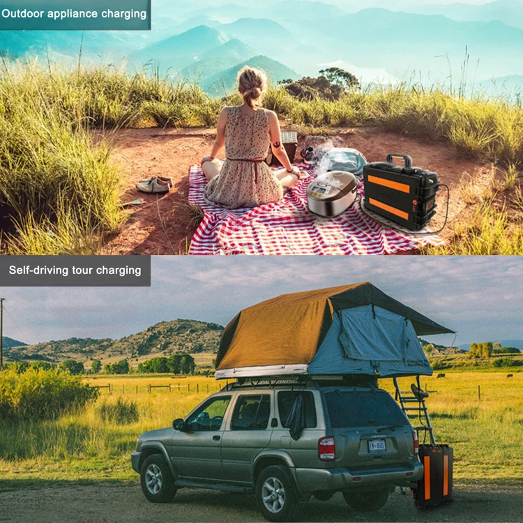 
Outdoor solar ryton power bank 3000w portable solar power generator for laptop home equipment 