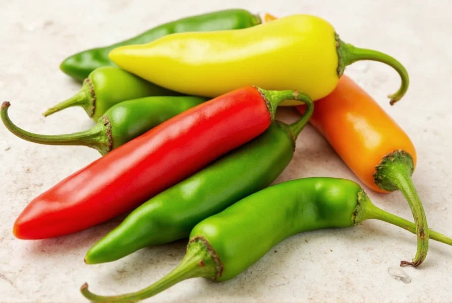 Serrano Peppers on a Plate
