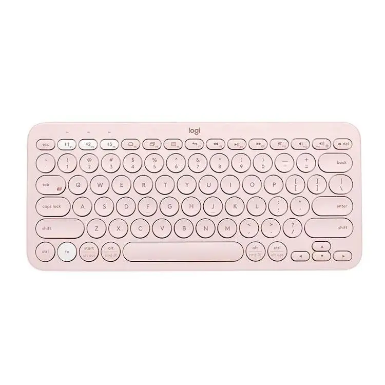 

Brazil Free shipping tablet universal thin Mini silent keyboard Multi-Device mini wireless keyboard K380 Original, White pink blue black red