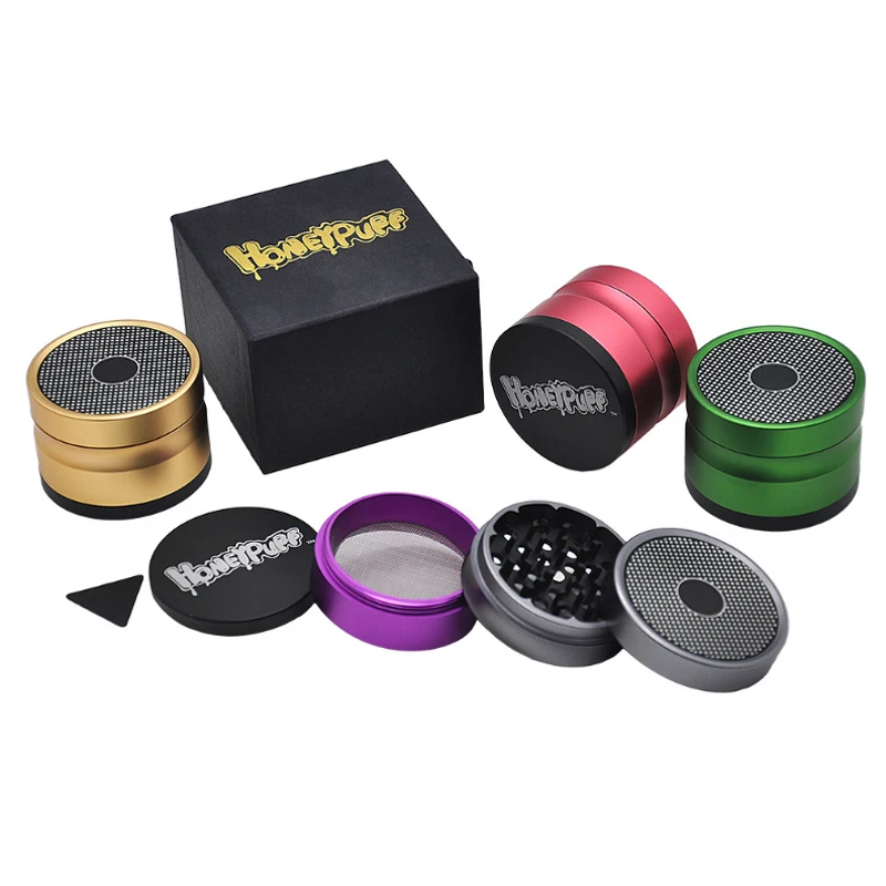 Wholesale Weed Custom Logo Metal 4 Piece Private Label Herb Grinder