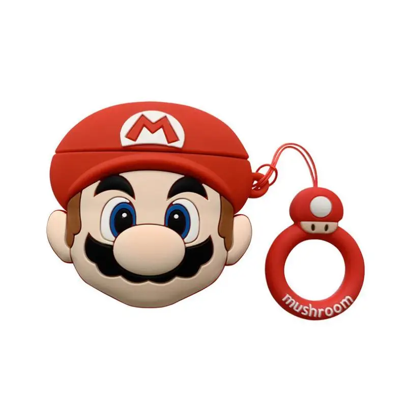 

Cute Cartoon Super Mario Camera Headset Cases Wireless Earphone Cover For Airpods Pro, Orange