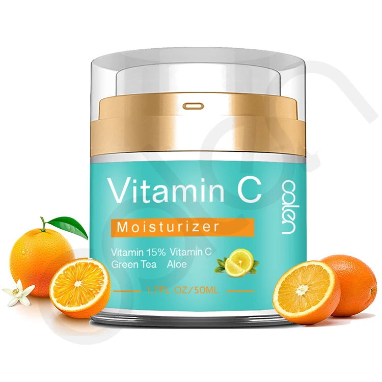 

Hot Sale Customized Private Label 50g Day Night VC Moisturizing Vitamin C Whitening Face Cream, White