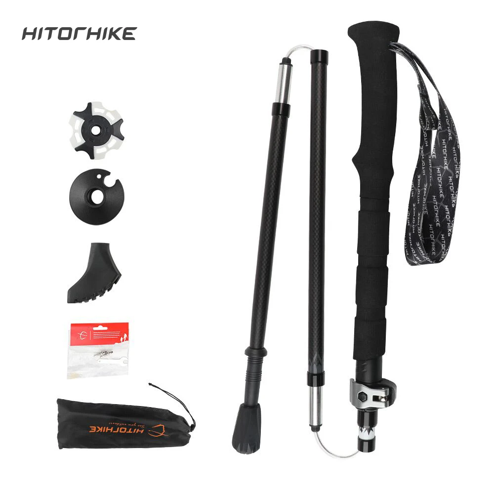 

Hitorhike Collapsible Foldable 3K Carbon Fiber Trekking Poles