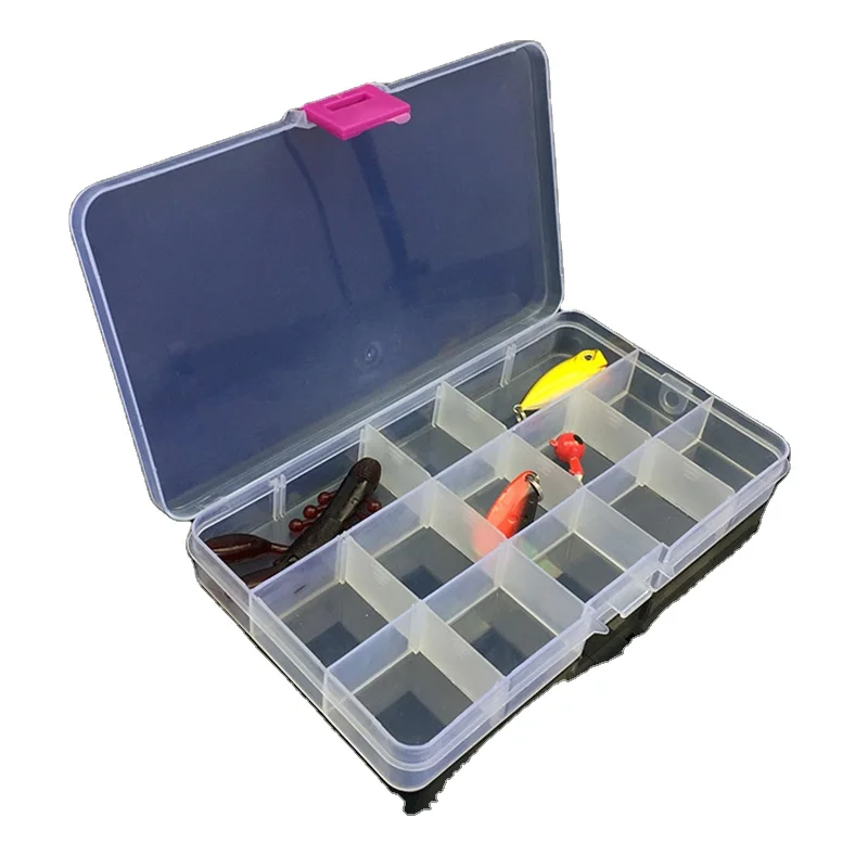 

So-Easy Hot Sale multifunctional  15 Gridluya Box Fishing Tackle Box/Accessory Box/Fishing Tool Box, Colorful