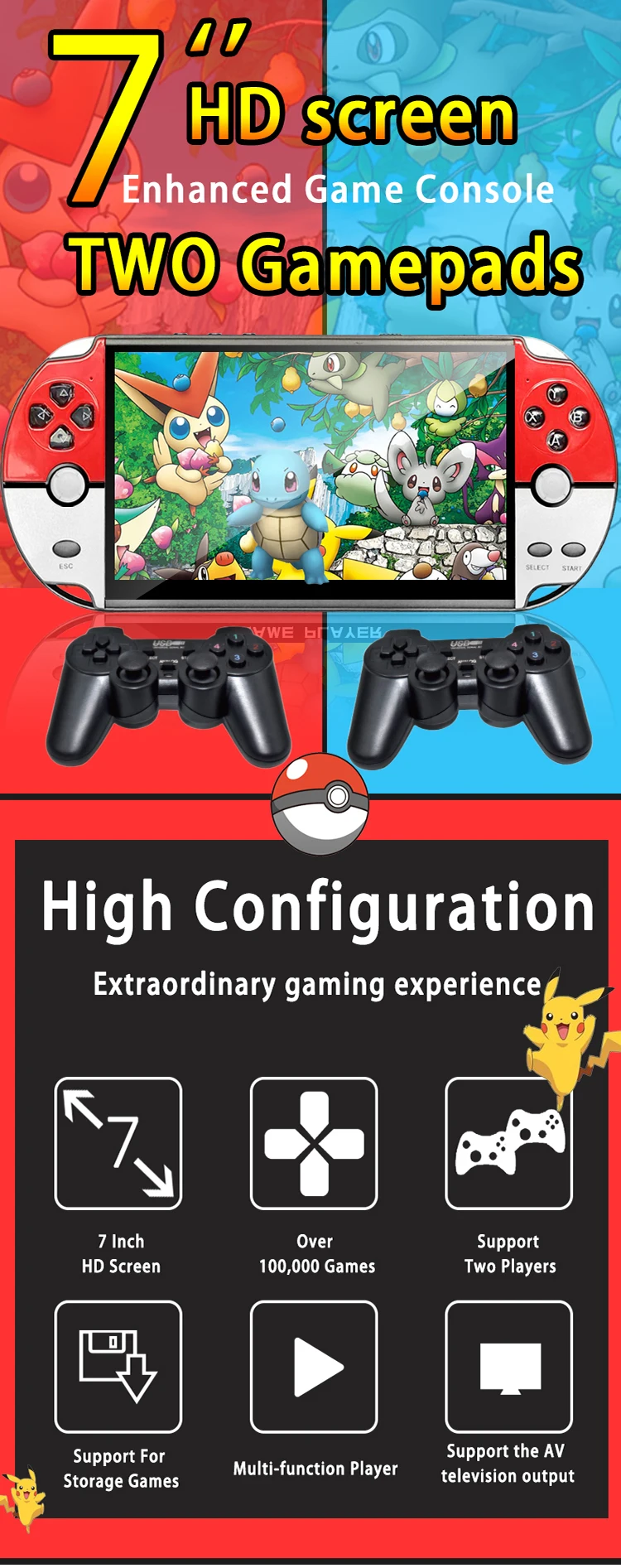 colorful game console thin