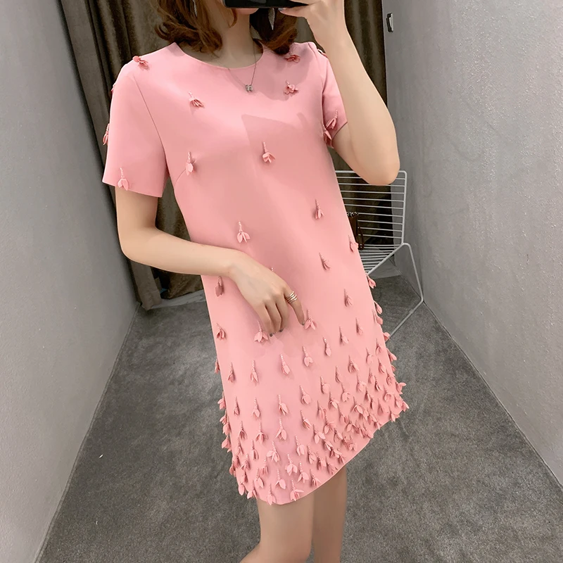 

Fashion Clothing Leadis Fashionable Dress Sheer Jumpsuit Dress Factory Direct Cute China Women Designer One Piece Casual Dresses, Black pink