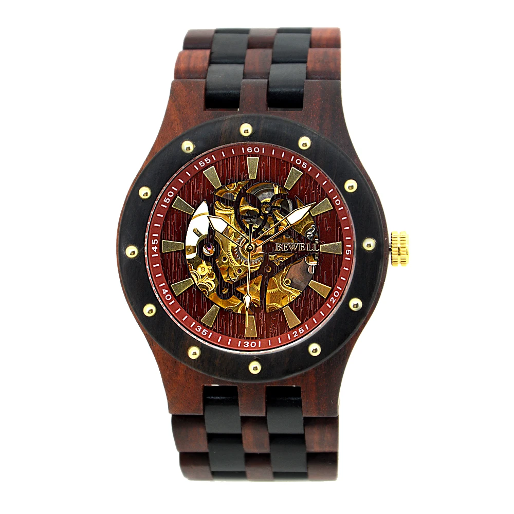 

Natural wooden watch automatic wooden wristwatch luxury business watches