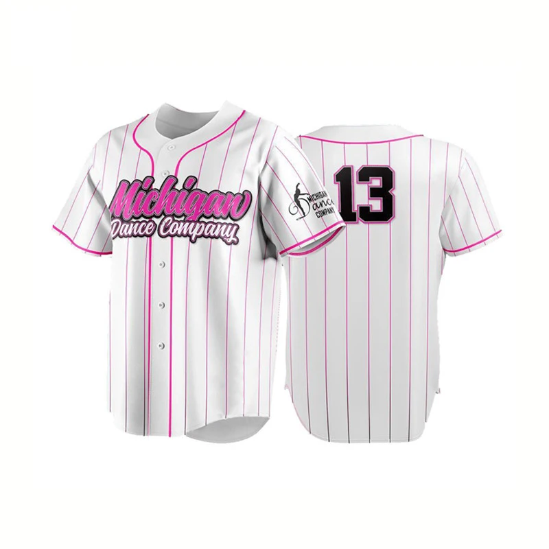 

high quality 100% polyester mesh custom sublimation pullover baseball jersey men