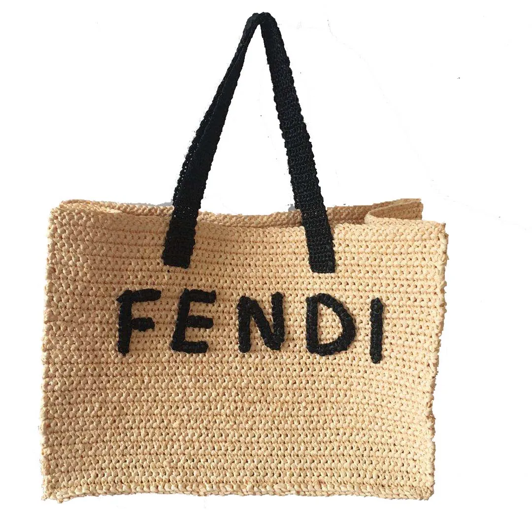 

customization high quality summer raffia beach bags women handbag tote bag, Natural straw