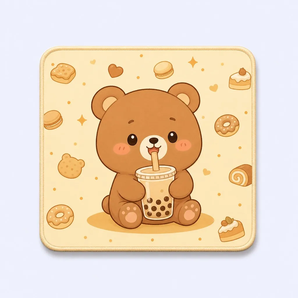 Boba Milk Tea Bear Standard Mousepad