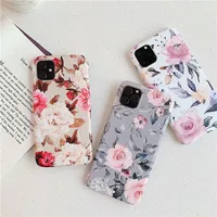 

IMD mobile phone cover flower tpu marble case for iphone 11 marble cell phone covers