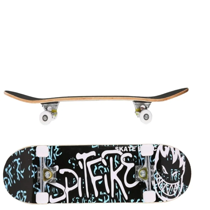 

Custom Logo Skateboard Longboard decks Completes Skate Board Wood 4 Wheels Board Skate, Black