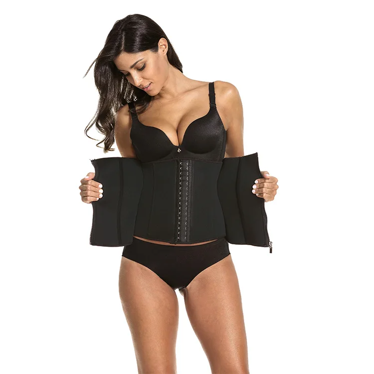 

Customize premium tummy control slimming fitness waist trimmer belt for women, Black