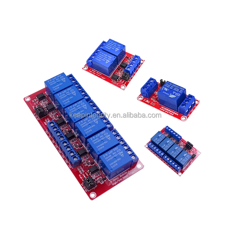 

1 channel 5V 12V 24V Relay Module Red Board Optocoupler Isolation Output High Low Level Trigger Relay Module