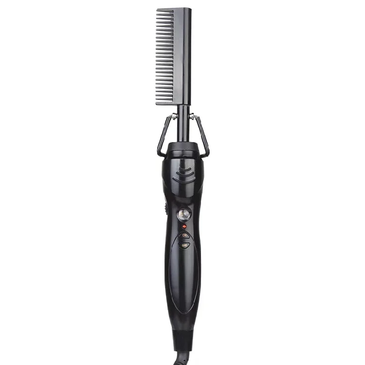 

Professional One Step Curler and Straighter Hot Brush Electric Hair Straightener Pure Copper Hot Comb
