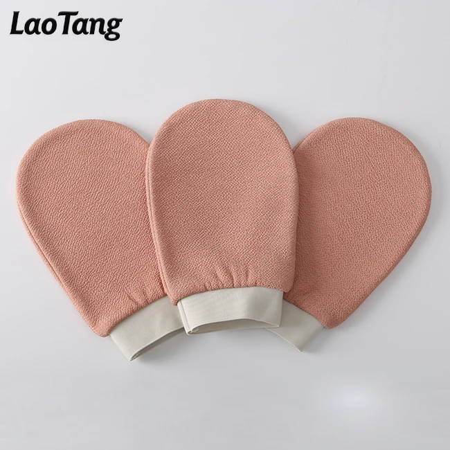 

Dead Skin Remover Body Beauty Tools Hot Sale Durable Two-layer Body Exfoliating Gloves Bath Gloves