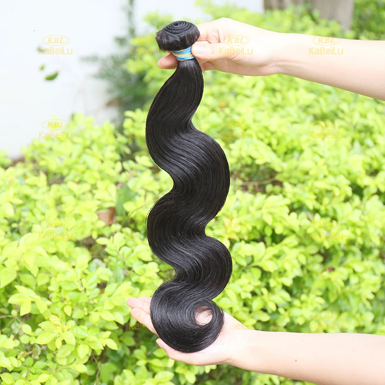 

KBL 12A Cuticle Aligned Brazilian Virgin Body Wave Bundles Natural Black Color 100% Human Hair Weaving 12" to 30" Free Shipping, Natural color