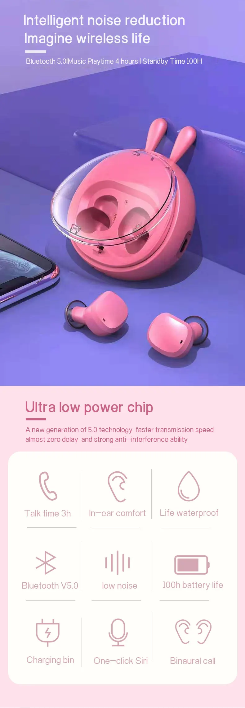 Christmas Gift I10S Wireless Bluetooth Headphones Electronics Mobile Accessories Waterproof IP6 TWS Earbuds Bluetooth Earphone - ANKUX.COM