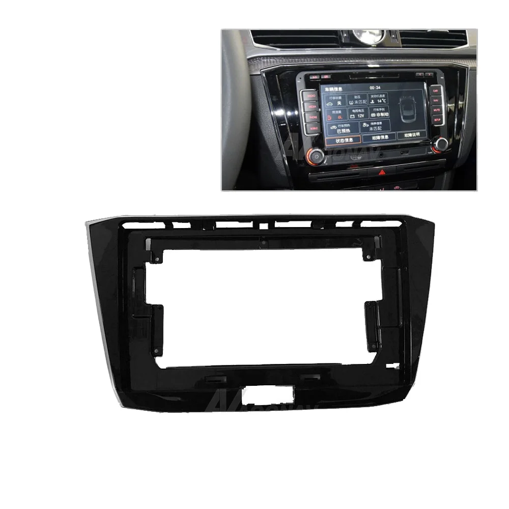

2Din Car DVD Frame Audio Fitting Adaptor Dash Trim Facia Panel 10 inch For Volkswagen Passat 2016 GPS Navigation Fascia Panel