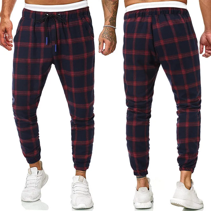 

Plaid Slacks 2020 New Autumn And Winter Trousers For Men Grid Design