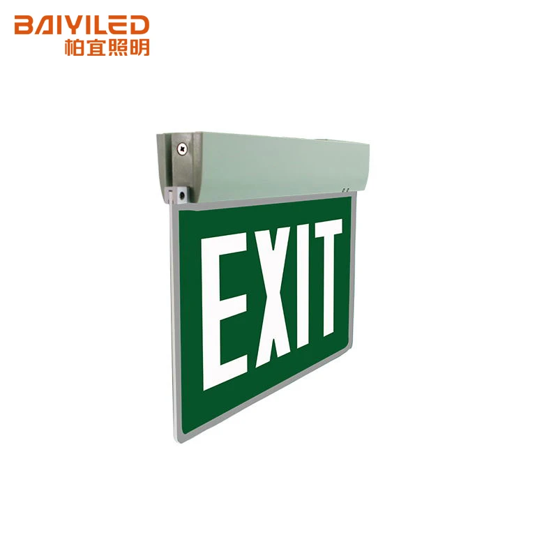 Battery Operated Double Sided Exit Emergency Indoor Powered Led Chrismas Light Sign Neon Flex Exit Light