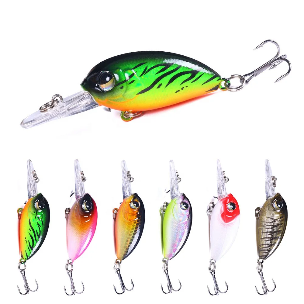 

Best-Selling 6cm 5g New Style Plastic Minnow Fishing Lures Swimbait CrankBait, 6 colors