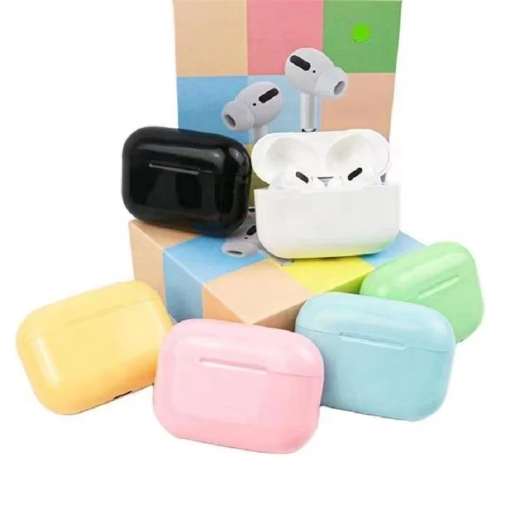 

macaron headset ear plugs 2021 Hot Selling ANC Noise Cancelling Sport BT 5.0 Wireless Earbuds With Power Bank Battery, White
