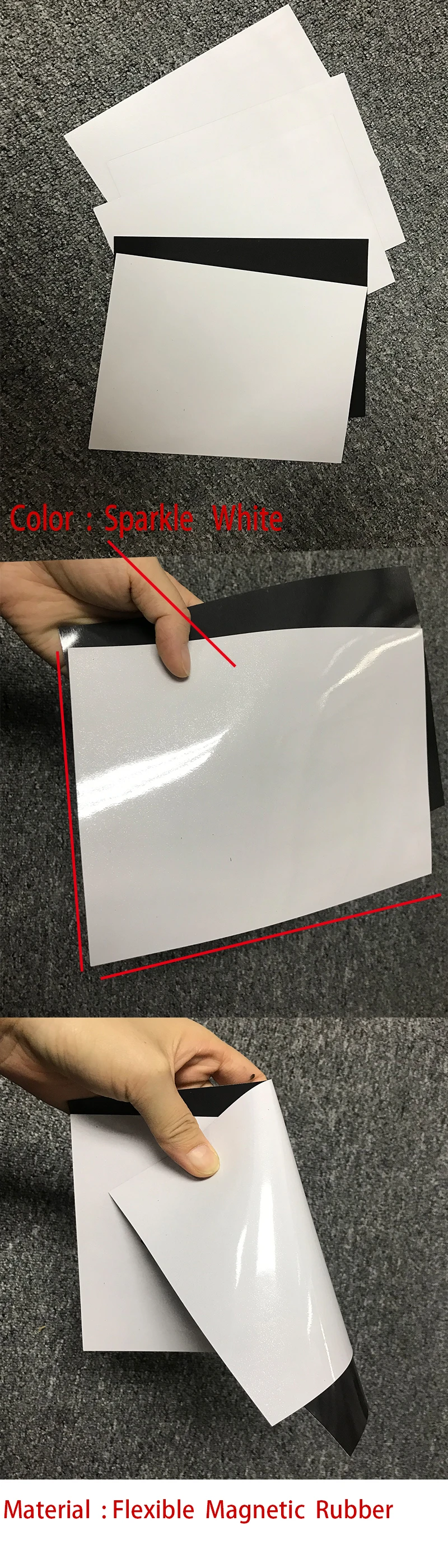 A4 Blank Rubber Flexible Car Sticker Magnets For Sublimation Printing A4 blank rubber flexible car sticker magnets for sublimation printing