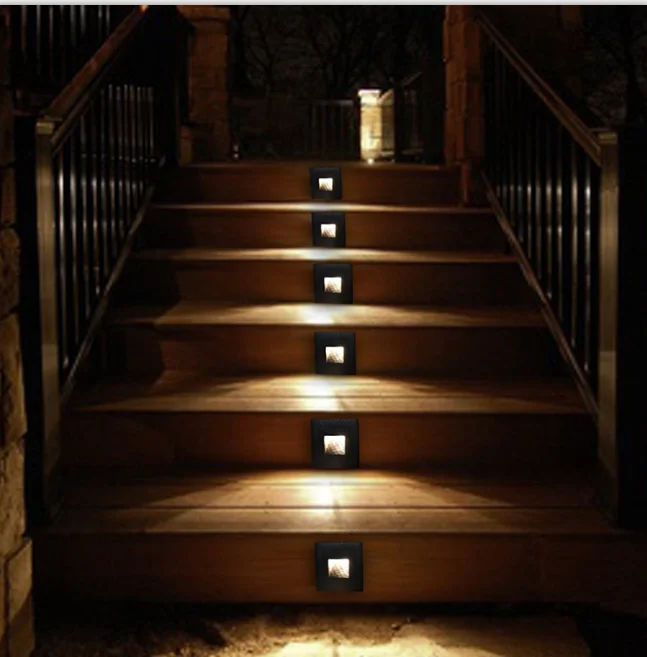 Hot sale IP20 square aluminium led stair light step light-