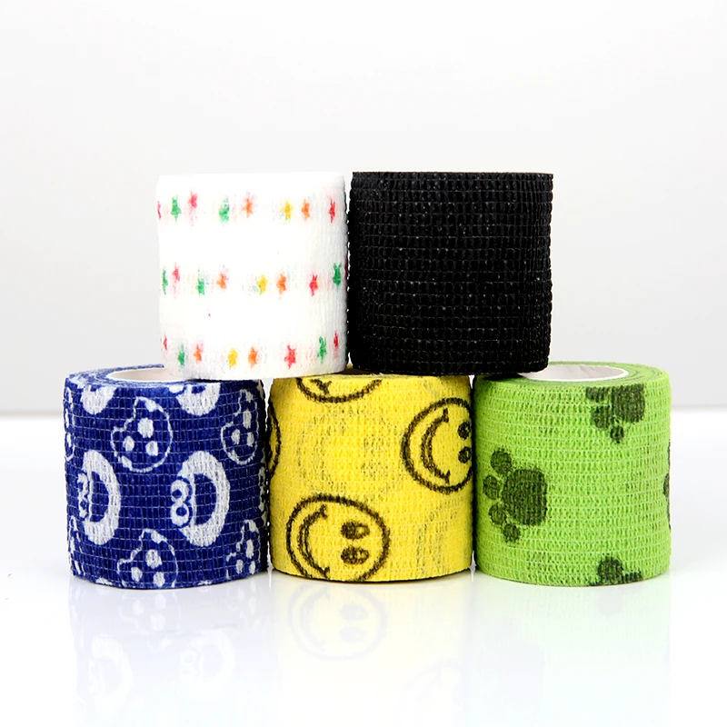 

Custom Sports Bandage Waterproof Thumb Weightlifting Tape for Tattoo Cohesive Bandage Tape